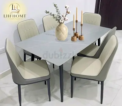 Brand new Top Marble Dinning dinning Table with 6 Chairs Available