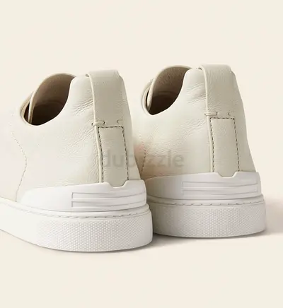 ZEGNA WHITE TRIPLE STITCH™ SECONDSKIN SNEAKERS