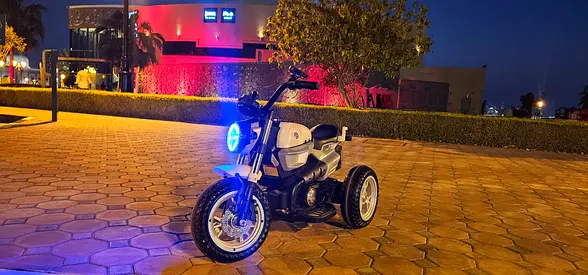 Kids Electric Ride-On Tricycle Motorcycle with Headlight (Lightly Used)