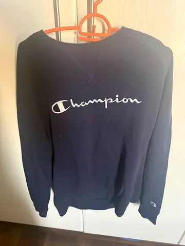 Champion Authentic Navy Blue Crewneck Sweatshirt - Size S