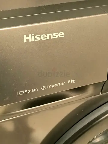 Hisense 8kg Front Load Washing Machine with Steam and Inverter- Very Good Condition - 11 months old