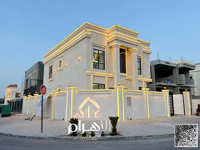 فيلا كورنر كلاسيك فاخرة 5 غرف نوم بواجهة حجر وتشطيبات راقية، موقع استراتيجي قريب من كافة الخدمات، شامل رسوم التسجيل والتملك والكهرباء والمياه
