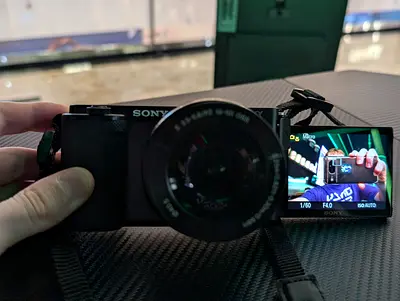 Sony ZV-E10 mirrorless camera body with lens