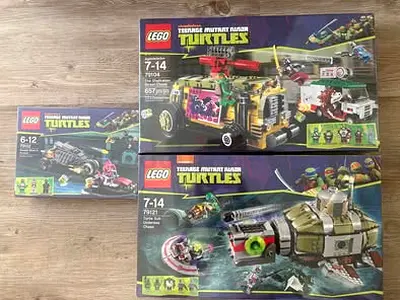 BARGAIN BRAND NEW RARE LEGO 79104 79121 79102 TEENAGE MUTANT NINJA TURTLES BUNDLE