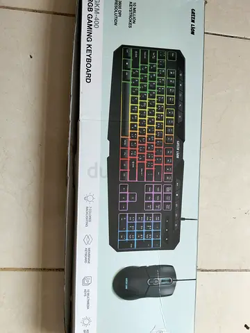 RGB gaming mouse and keyboard