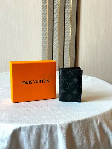 Louis Vuitton Monogram Eclipse Card Holder / Small Wallet with Box