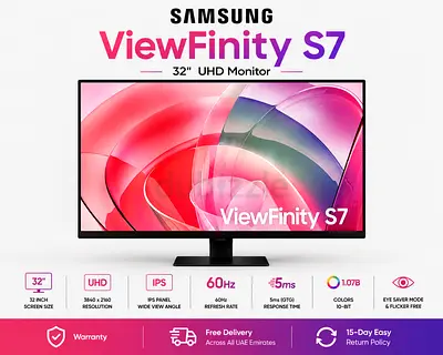Samsung ViewFinity S7 32 UHD 4K Monitor (3840x2160) - IPS,