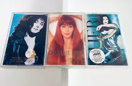 3 Cher Music Cassettes