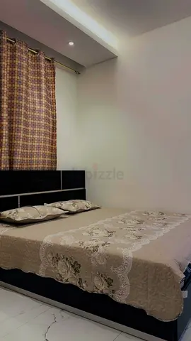 Modern Black Double Bed Frame with Mattress