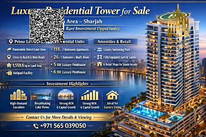 برج سكني فاخر للبيع – الخان، الشارقة