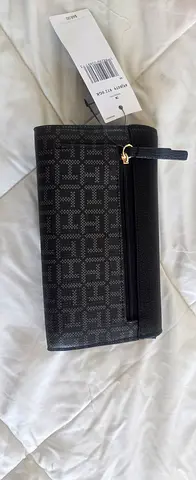 Black Coach Long Leather Wallet with Tag