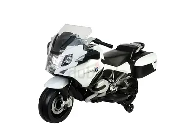 BMW Licensed 12V Electric Ride-On Motorcycle for Kids - White