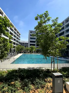 One-bedroom apartment with a living room for rent in Al Jada (Skoon).