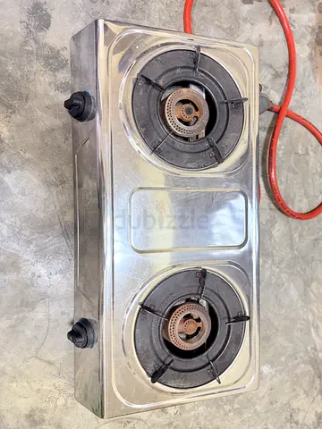 HappyHome 2 Burner Stainless Steel Gas Stove – Good Working Condition