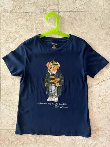 Ralph Lauren Boys Bear Round Neck T-Shirt 6 year old