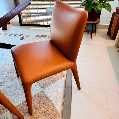 Tan leather chair