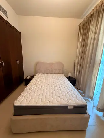 Single FIRM Mattress with mattress topper and 2 pillows (Including 2 Ikea Lamps)