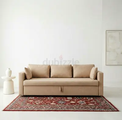 Stylish 3-Seater Sofa Bed
Modern look with comfortable cushions and durable quality. Choose from var