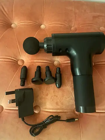 Portable Massage Gun with 5 Attachments - Lightweight, Rechargeable new never used with 8 settings