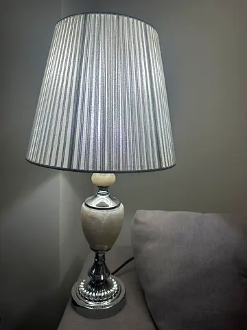 New Silver table lamp