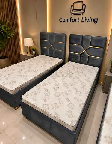 Single Fabric Bed New For Sale