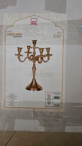 Brass-style 7-arm Candelabra / Candle Holder (New in Box)