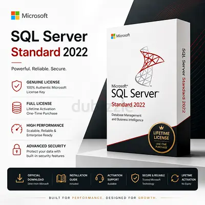 Genuine Microsoft SQL Server Standard 2022 | Lifetime License | Full Versio