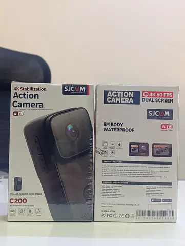 Action camera 4k 60fps dual screen