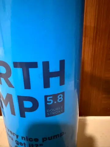 New Blue 5.8 Double Stroke Pump Cylinder (unused-looking)