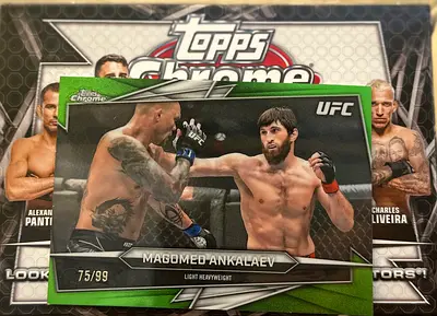 Topps Chrome UFC Magomed Ankalaev Trading Card 75/99