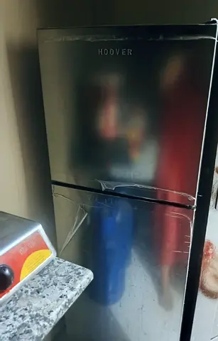 Hoover stainless steel fridge-freezer - good working condition