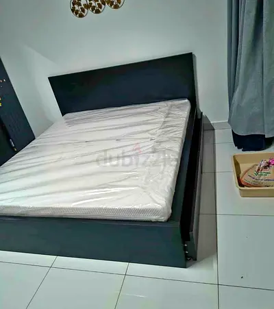 IKEA malam bed with mattress King size bed