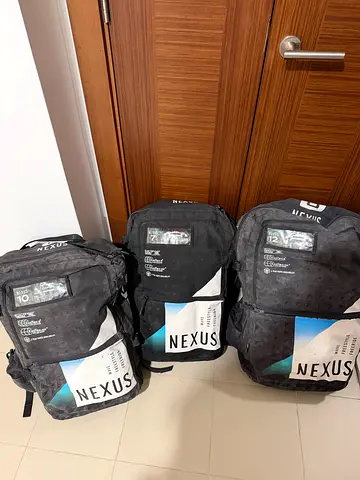 Three Nexus Kiteboarding Kites with Bags - Light Use