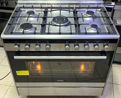 Siemens 5-Burner Gas Cooker with Oven - Stainless Steel