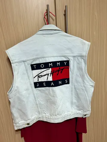 Tommy Jeans light blue denim vest, size М