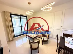 Furnished 1BR | Modern Layout | Balcony & City/Marina Views — 2