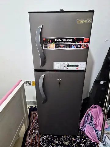 Impex Double Door Refrigerator - Compact 2-Door Fridge, Good Condition 3 months old