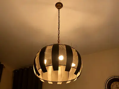 Set of 2 Modern Spherical Pendant Light Fixture