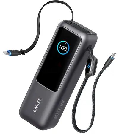 Anker Power Bank, 25,000mAh 165W Ultra-Fast Portable Charger for Dual Laptops, Fast Charging Battery