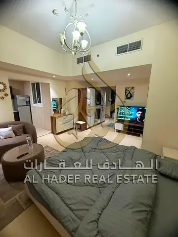 للإيجار في عجمان – استوديو مفروش مميز في أبراج الياسمين ✨