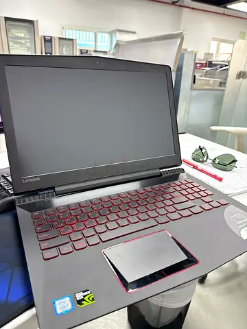 Lenovo Legion Y520 gaming laptop with NVIDIA GTX and red backlit keyboard