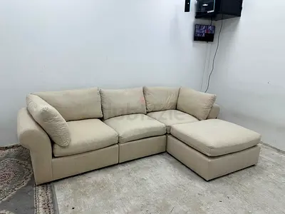 As perfect condition pottery barn modular sofa