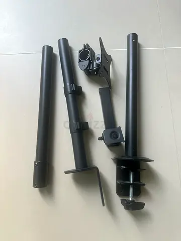 Adjustable Desk Monitor Mount Poles and Clamp - Metal Stand Parts