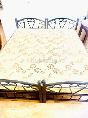 Medical Matress ,Metal double bed frame with mattress (queen/king size) - sturdy design