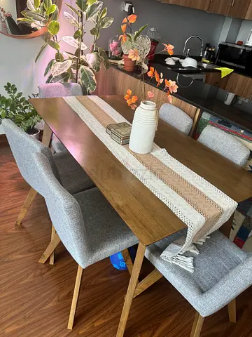 Dining table and chairs