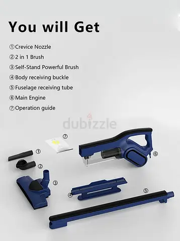 Deerma: Floor Handheld Vacuum Cleaner With HEPA Filter - 600 W