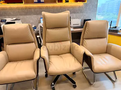Set of Visitors and Managers chair for official cabin use.