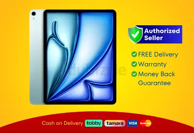 Apple iPad Air 13 inch - M2 Chip - WiFi + Cellular - 128GB - Blue, A2899  | Brand New |  Warranty |