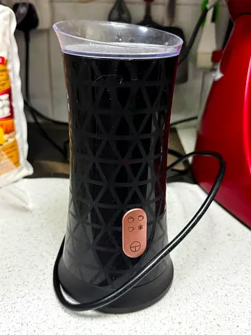 Electric Milk Frother - Compact Single-Serve Frother (Black)