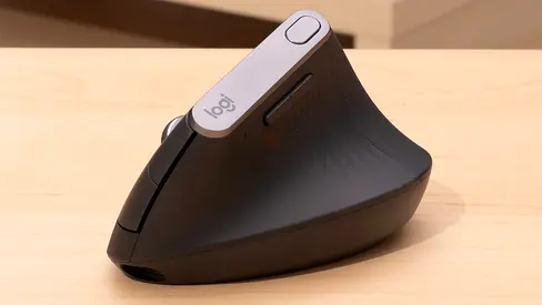 Logitech Vertical Ergonomic Wireless Mouse - Comfortable Right-Handed Design